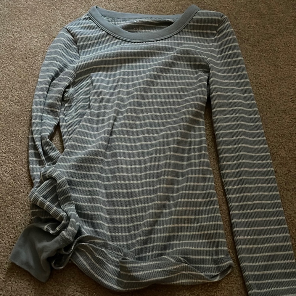 Cute blue and white long sleeve shirt